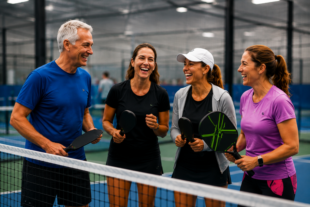 Pickleball players